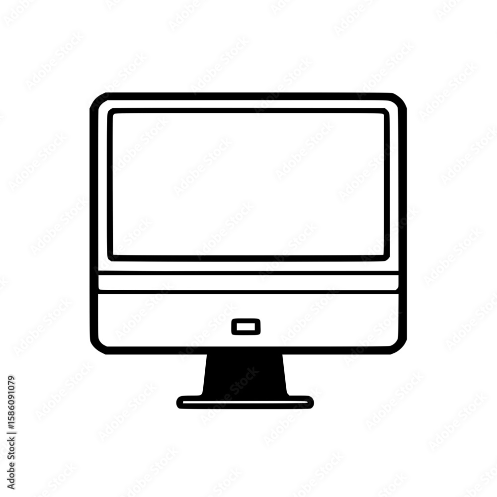computer monitor with blank screen computer monitor with blank screen