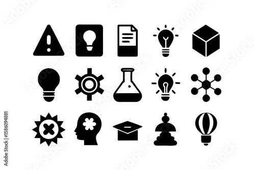 science and education icon set