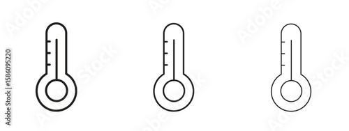 Tableau sur toile Thermometer icon