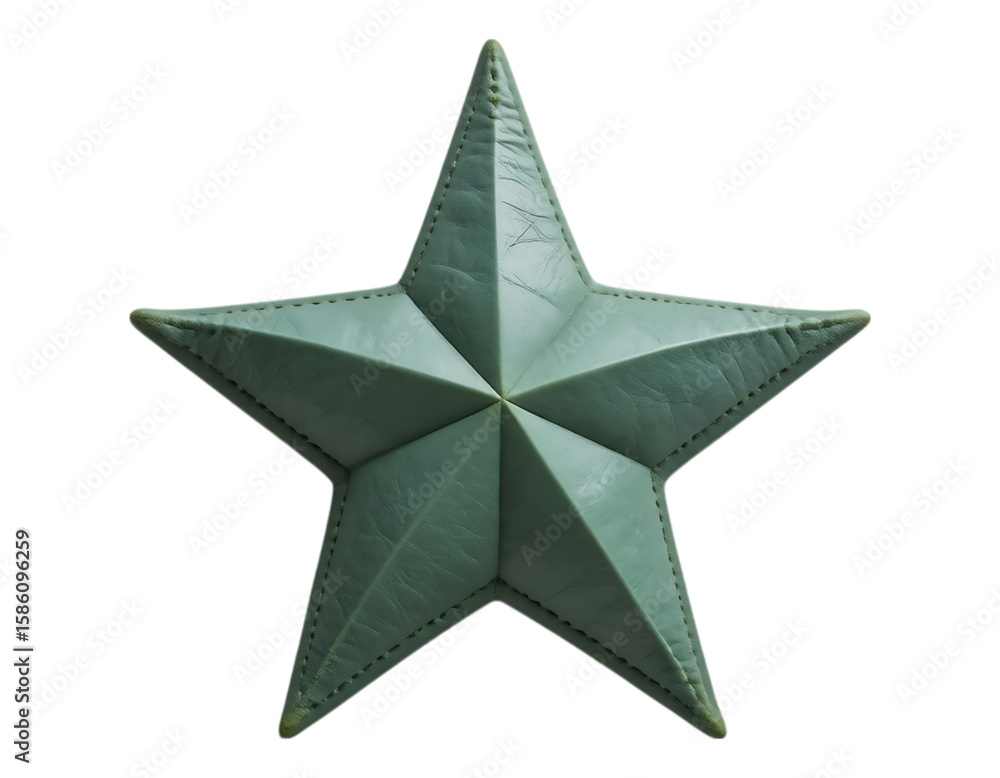 Obraz premium Textured Teal Star