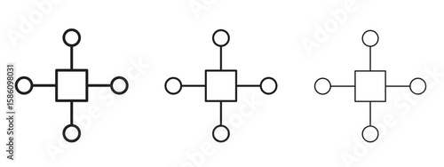 Multi channel icon. Premium quality symbol. Vector sign for mobile apps