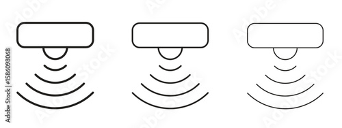 Motion sensor icon. Premium quality symbol. Vector sign for mobile apps