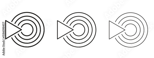 Livestream icon. Premium quality symbol. Vector sign for mobile apps
