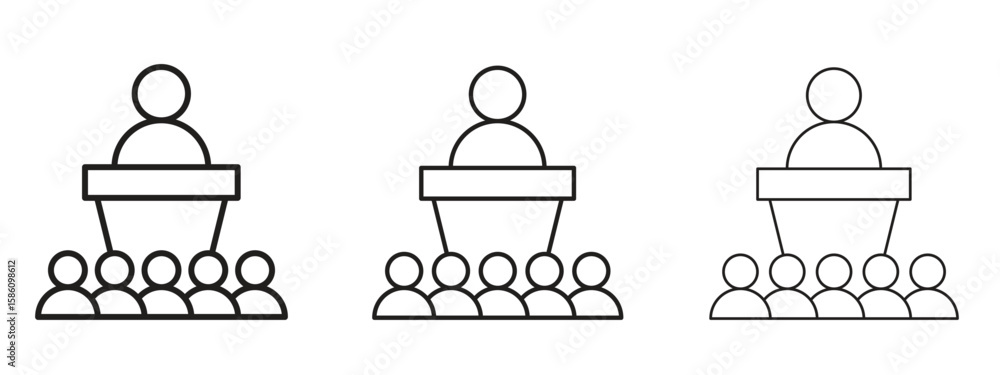 Φωτογραφία Lecture icon. Premium quality symbol. Vector sign for mobile apps