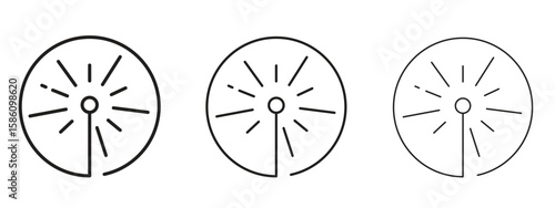 Laser beam icon. Premium quality symbol. Vector sign for mobile apps