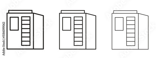 Infrared heat cabin icon. Premium quality symbol. Vector sign for mobile apps