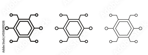 Hub icon. Premium quality symbol. Vector sign for mobile apps