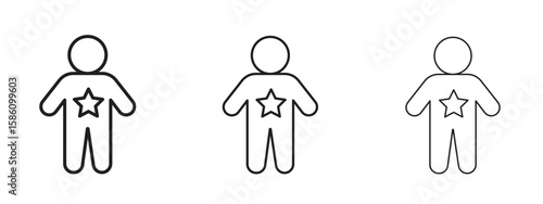 Good human icon. Premium quality symbol. Vector sign for mobile apps