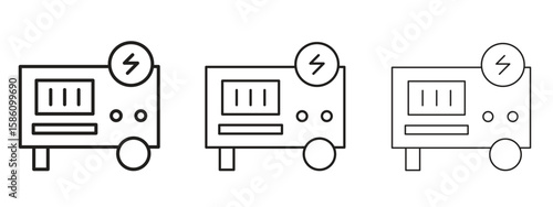 Generator icon. Premium quality symbol. Vector sign for mobile apps