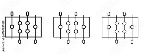 Foosball icon. Premium quality symbol. Vector sign for mobile apps