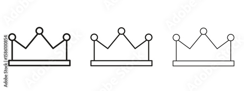 Crown icon. Premium quality symbol. Vector sign for mobile apps