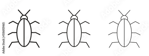 Cockroach icon. Premium quality symbol. Vector sign for mobile apps