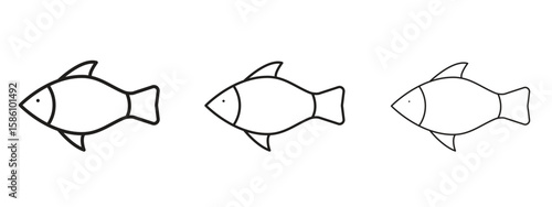 Clown fish icon. Premium quality symbol. Vector sign for mobile apps