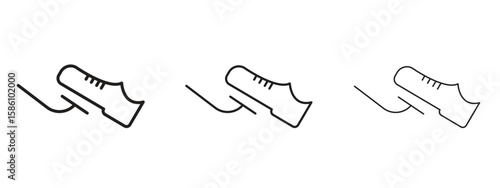 car pedal icon. Premium quality symbol. Vector sign for mobile apps