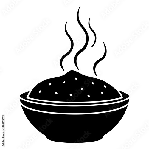 Hot Food Steam  Vector Illustration AI Generated Fast Food Courier Graphic 