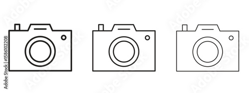 Camera icon. Premium quality symbol. Vector sign for mobile apps