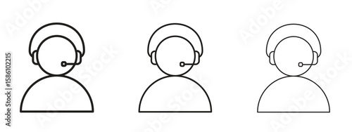 Callcenter icon. Premium quality symbol. Vector sign for mobile apps