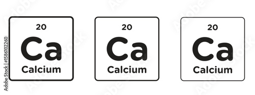 Calcium icon. Premium quality symbol. Vector sign for mobile apps