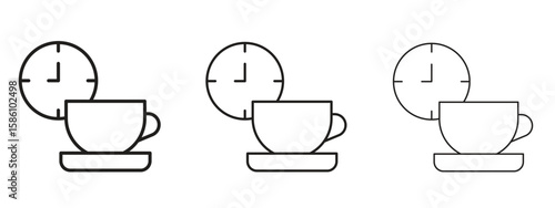 Break icon. Premium quality symbol. Vector sign for mobile apps