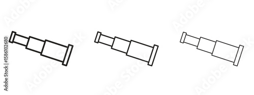 Boat Telescope icon. Premium quality symbol. Vector sign for mobile apps
