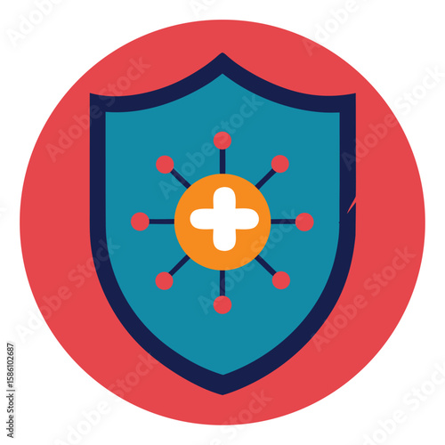 Immunity Record Icon Vaccination Certificate or Medical History Symbol