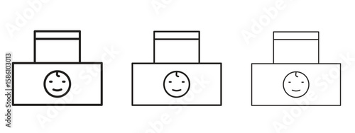 baby wipe icon. Premium quality symbol. Vector sign for mobile apps