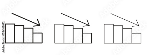 Attrition icon. Premium quality symbol. Vector sign for mobile apps