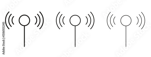 Antenna icon. Premium quality symbol. Vector sign for mobile apps