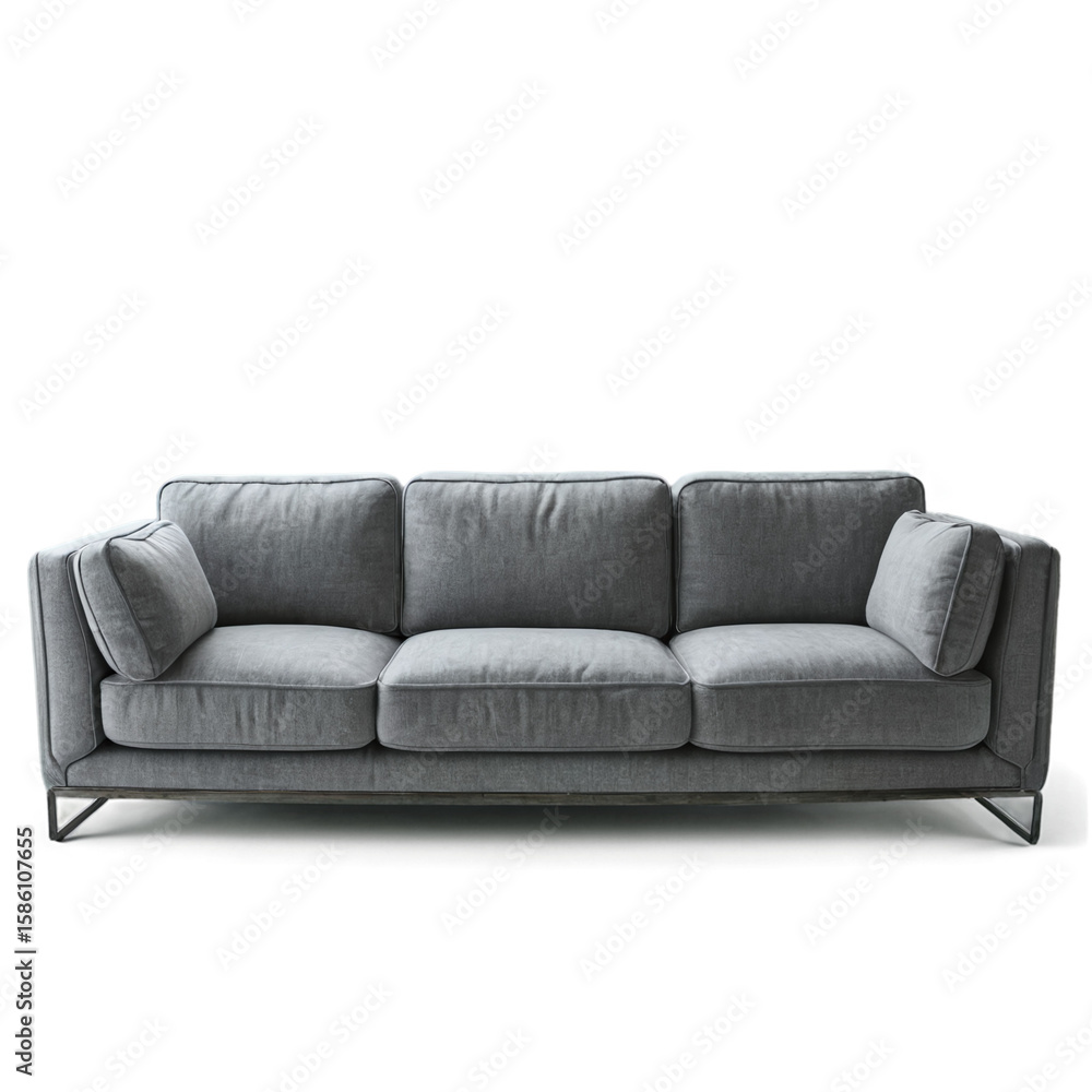 Industrial Urban Loft sofa isolated on transparent background Industrial Urban Loft sofa isolated on transparent background
