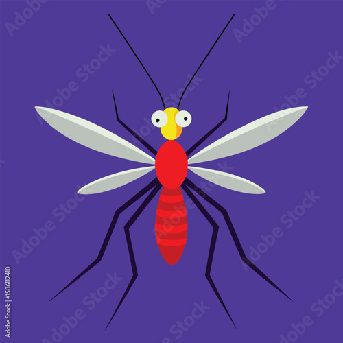 Mosquito Illustration Insect Vector Design for Disease Prevention and Awareness