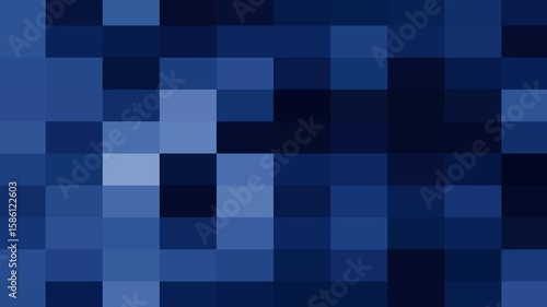 Blue mosaic pixels geometric background squares texture checkered abstract pattern