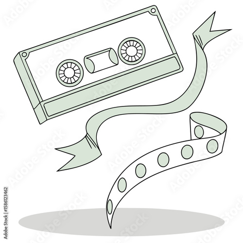Abstract blue vector art illustration of a book icon with an arrow design, like a bird taking flight over water