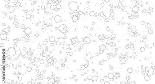Abstract Bubbles Background Sparkling Clean Design with Floating Spheres
