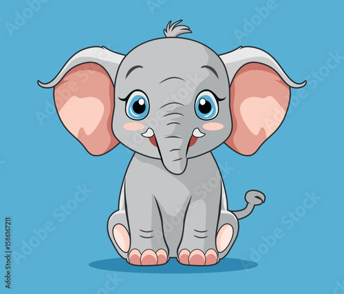 Cute Elephant Illustration