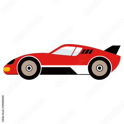 Racing Car  Vector Racing Helmet, Flags, Car & Track AI Design