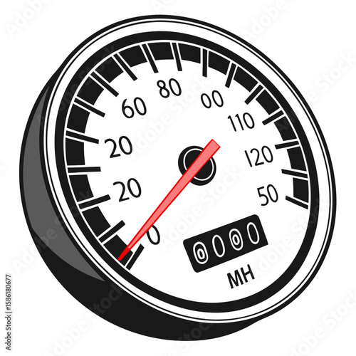 Speedometer  Vector Racing Helmet, Flags, Car & Track AI Design