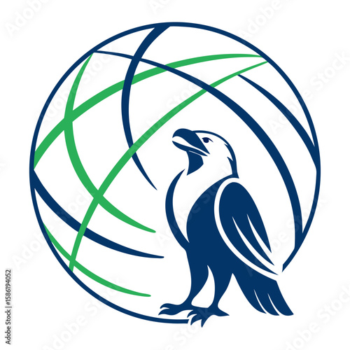 eagle with globe