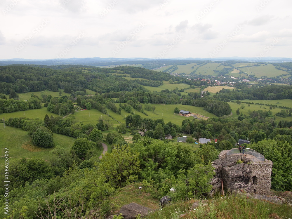 Fototapeta premium Hrad Tolštejn - Tolštejn Castle (Jiřetín pod Jedlovou, Děčín District, Ústí nad Labem Region, Czech Republic)