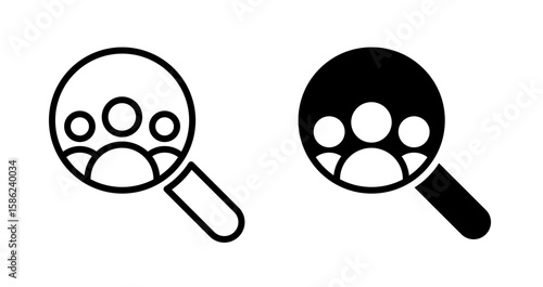 Job search icon. Job posting symbol
