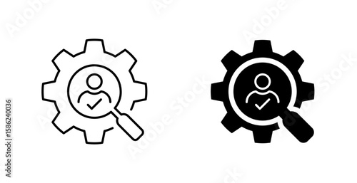 Job search icon. Job posting symbol