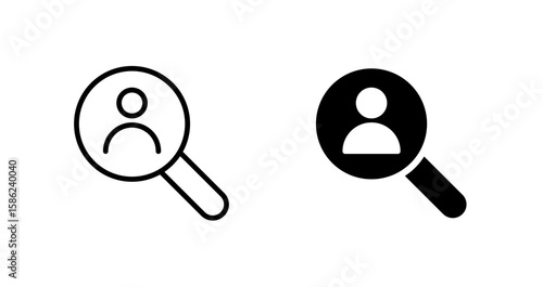 Job search icon. Job posting symbol