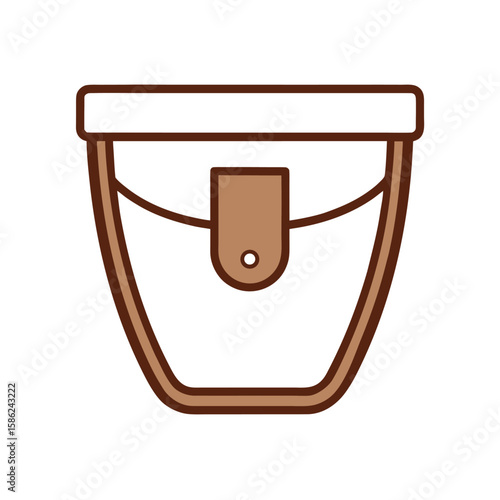 Brown leather bag
