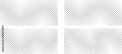 Halftone wood pattern, edgy line . Sharp wave topograph poster, topology map texture. Grunge lineal bg half tone, map level contour. Abstract neutral earth sea topography corner zigzag twist