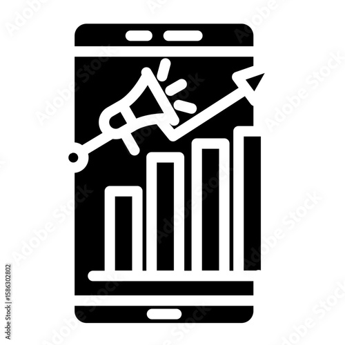 Mobile Marketing Vector Icon Style