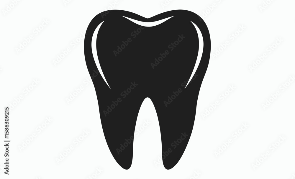 Tooth icon silhouette, dental shape silhouette, tooth vector icon, tooth silhouette vector, Black tooth shape symbol Tooth icon silhouette, dental shape silhouette, tooth vector icon, tooth silhouette vector, Black tooth shape symbol
