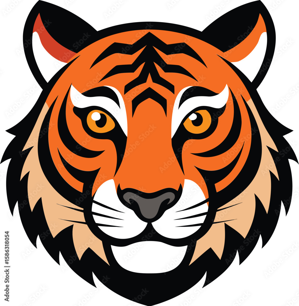 Obraz premium Fierce Tiger Face