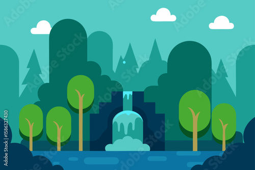 vector illustration of a city