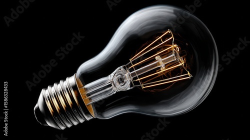 Wallpaper Mural Premium image of light bulb on black background. Torontodigital.ca