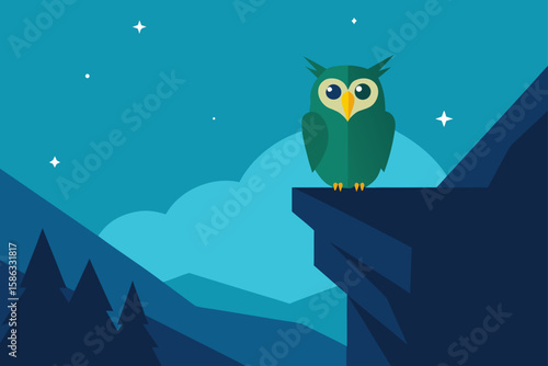 owl sitting on a branch