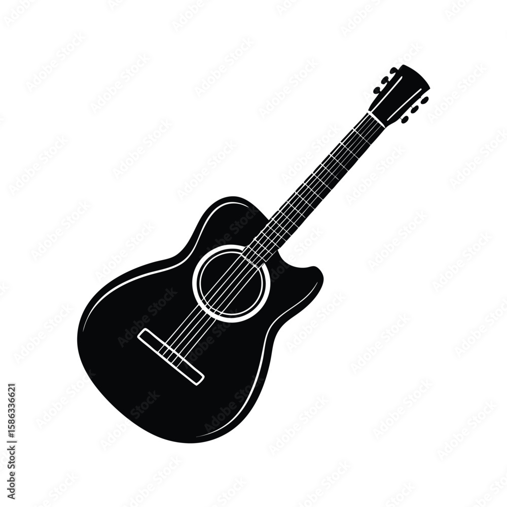 Obraz premium guitar vector illustration
